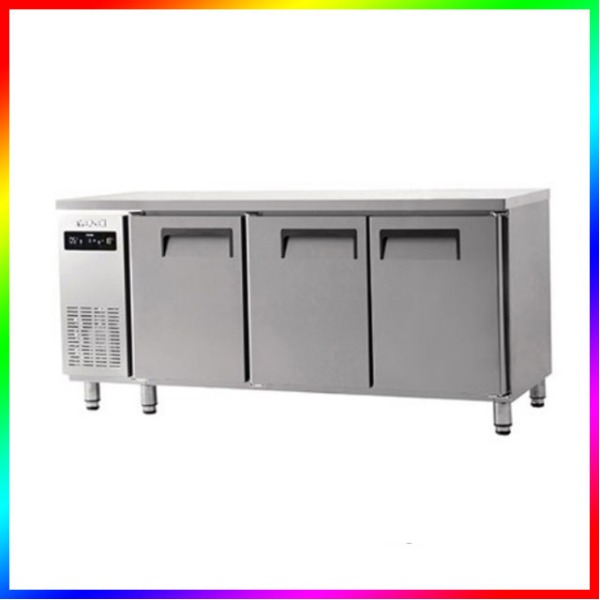 에버젠 간냉식 냉장 냉동 테이블 냉장고 UDS-18RFTIE